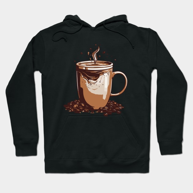 Coffee & Brown Hoodie by CurlyLamb